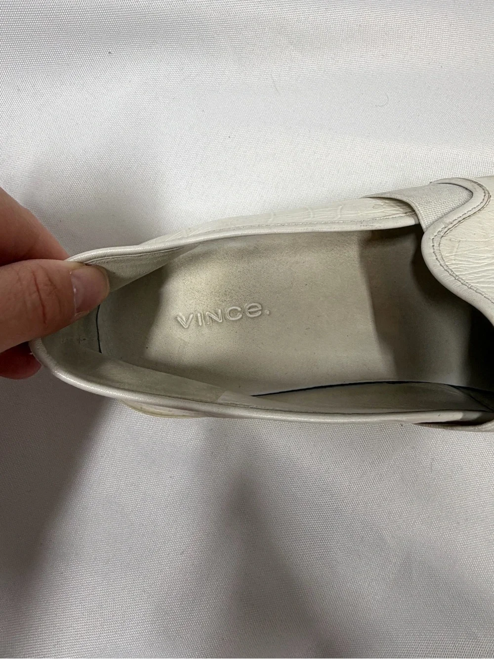 Vince | Genuine Leather Blair Sneakers Slip On White Upper Women's Size 9M